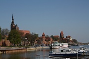 Blick vom Hafen auf die Tangermünder Altstadt