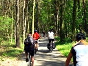Radforumstour, hier im Wald vor Petkus