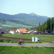 Rund um Liberec mit Blick auf den Ješted (Jeschken)