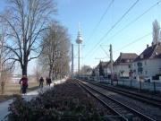 Fernmeldeturm an der Neckarpromenade