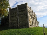 Rekonstruktion eines Keltenwalls auf dem Mont Vully