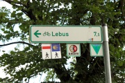 Typische Wegweisung in Brandenburg