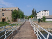 Übergang zum Bahnhof Krzewina (PL)
