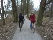 Radweg entlang des Lehnitzsees