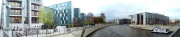Panoramabild Reichstag und Spree.