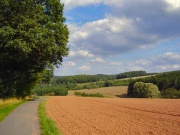 Radweg und rote Erde