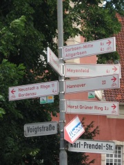 Radwegeknotenpunkt
