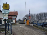 Seitenwechsel in Vendenheim mit Wegweisern