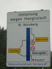 Umleitung vor Schwarzenbach