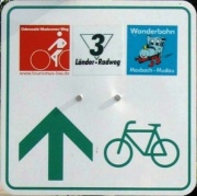 Radwegweisung Wanderbahn