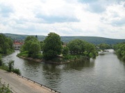 Zusammenfluss von Werra und Fulda zur Weser