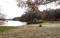 Badestelle Bürgerablage an der Havel mit DLRG Rettungsstation