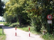 Inoffizieller Rheinweg vor dem Deich